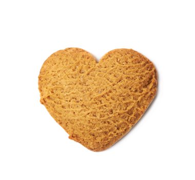 İzole kalp şeklinde gingerbread