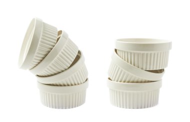 Porselen sufle ramekin çanak izole