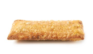 Kızarmış yağ gevrek pasta izole