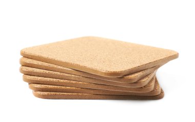 Cork yığını izole bardak dokulu