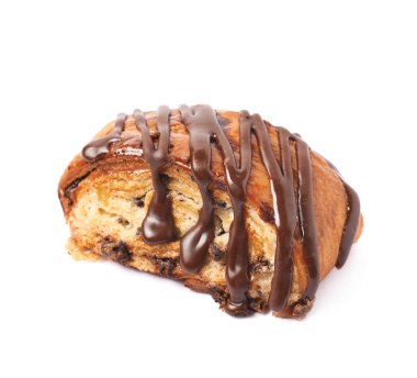 Rulo çörek pasta izole