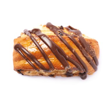 Rulo çörek pasta izole