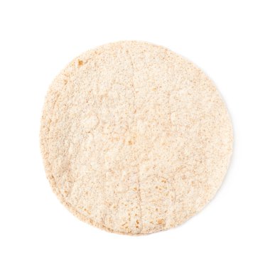 İzole tek buğday tortilla