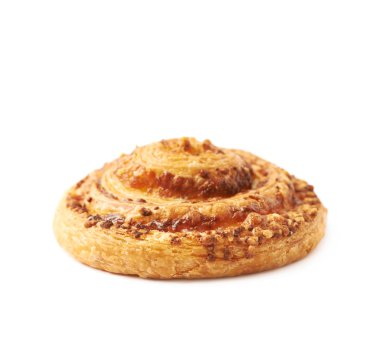 Peynir pasta rulo çörek izole