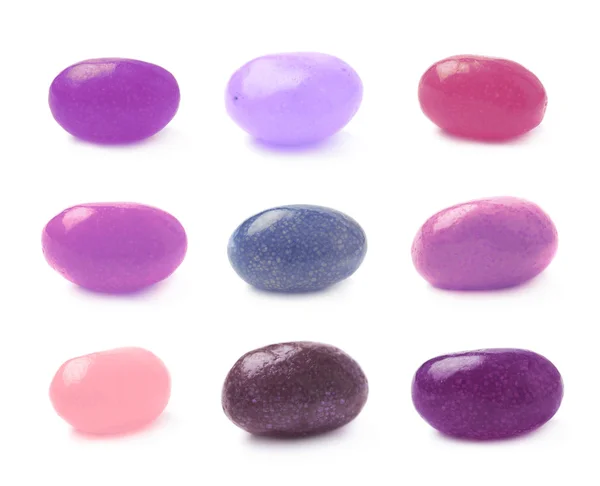 Single jelly bean candy isolated — Stock Photo, Image