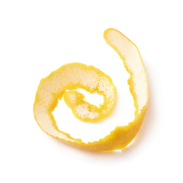 Curl, elszigetelt narancshéj — Stock Fotó