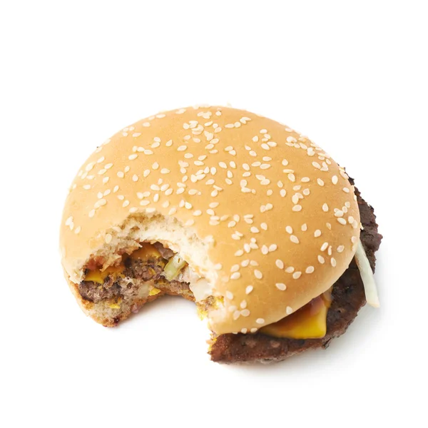 Čerstvý hamburger, samostatný — Stock fotografie