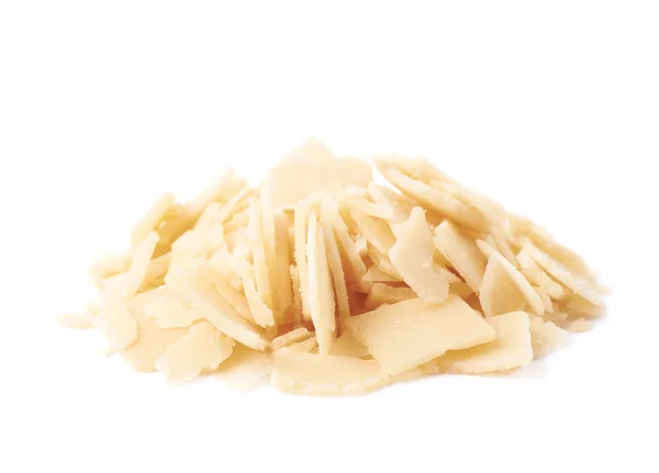 Pilha de flocos de queijo parmesão — Fotografia de Stock