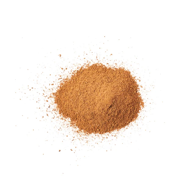 Pile of cinnamon powder isolated — Stock Photo, Image