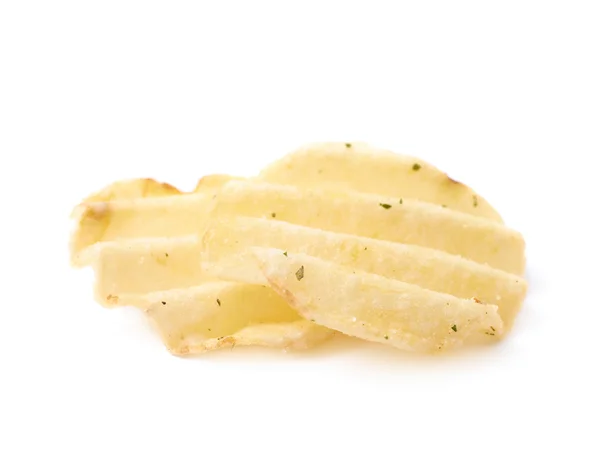 Paar potato chips geïsoleerd — Stockfoto