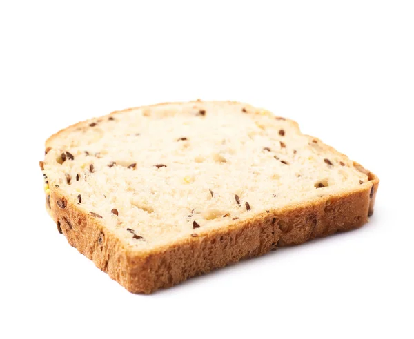 Tek dilim beyaz ekmek — Stok fotoğraf