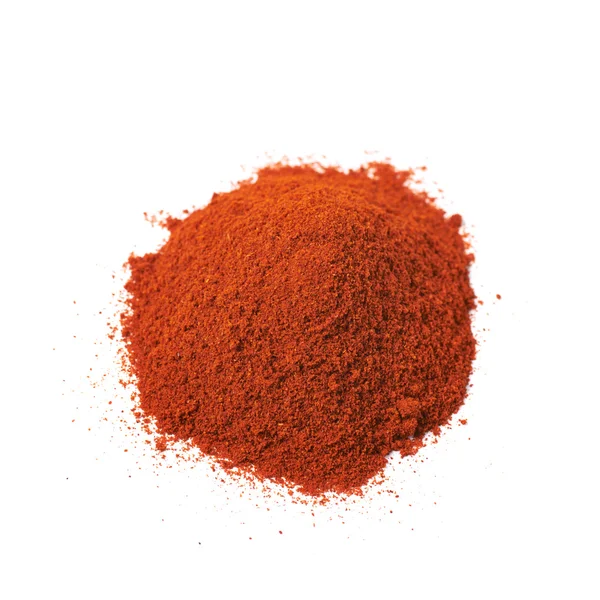 Pile of red paprika powder isolated — Stock Photo, Image