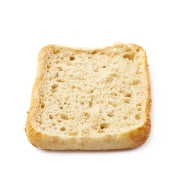 Jednego kawałka chleba kok na białym tle — Zdjęcie stockowe