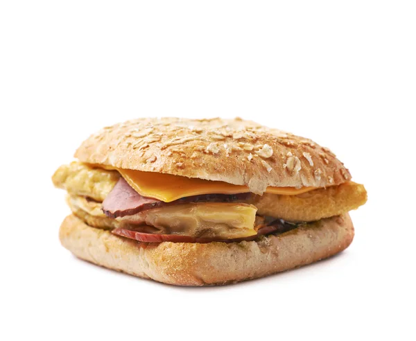 Hausgemachtes Sandwich isoliert — Stockfoto