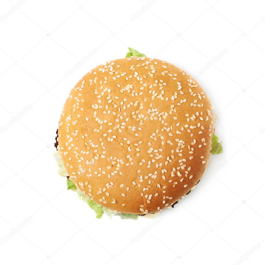 Fresh hamburger isolated