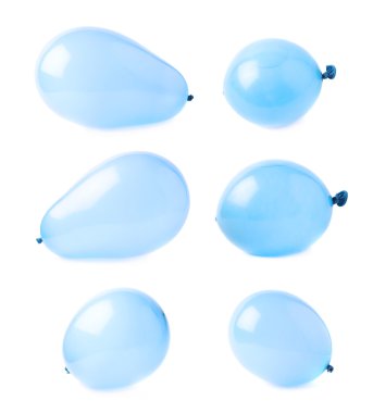 İzole şişirilmiş hava balonları