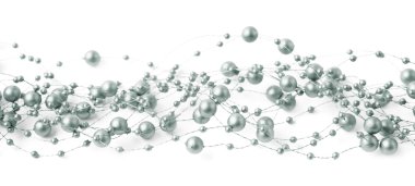 Boncuk garland iplik izole bir satýr