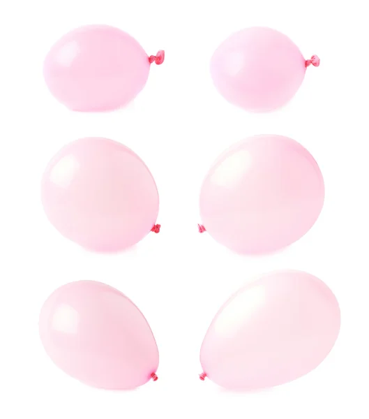 Balony napompowane powietrzem na białym tle — Zdjęcie stockowe