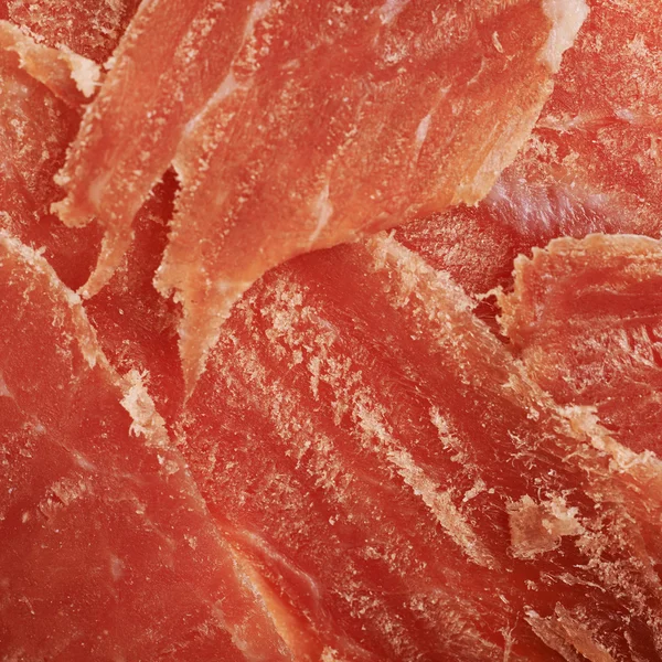 Ytan täcks med jamon skivor — Stockfoto