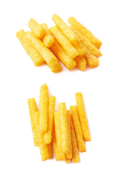 Cheese puff sticks isolated — Stock Photo, Image