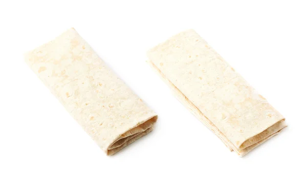 Dunne Armeense lavash brood geïsoleerd — Stockfoto