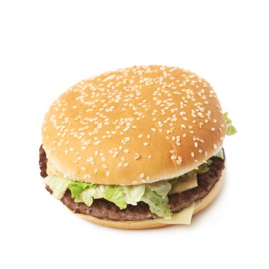 Taze hamburger izole