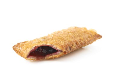 Kızarmış yağ gevrek pasta izole