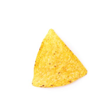 Tek Mısır tortilla cipsi izole