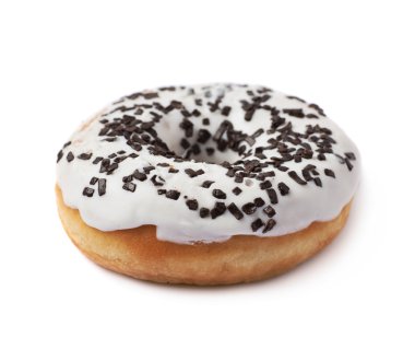 Çörek pasta izole bir sır ile