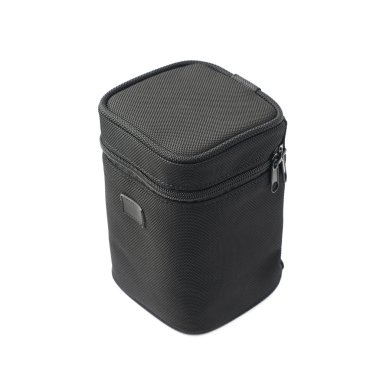 İzole siyah lens case çanta