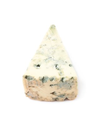 İzole mavi rokfor peyniri