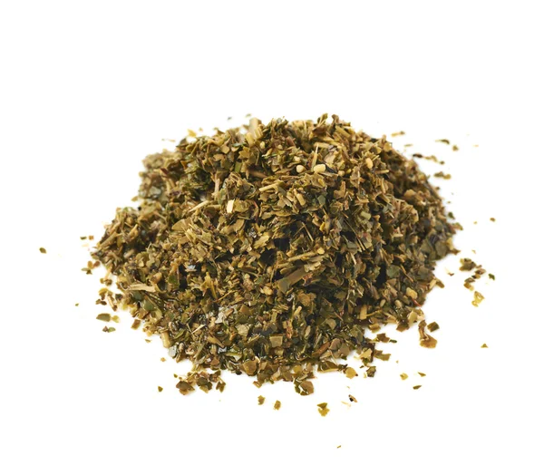 Montón de hojas de té mate húmedo — Foto de Stock