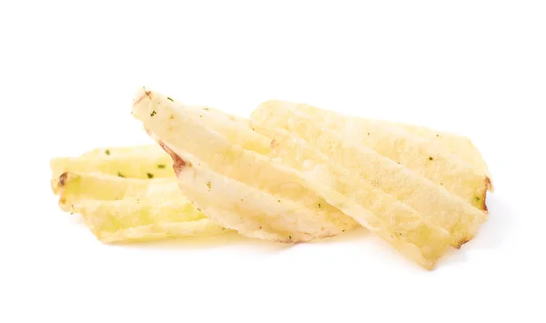 Poucas batatas fritas isoladas — Fotografia de Stock