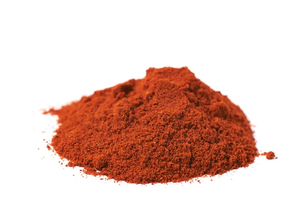 Pile of red paprika powder isolated — Stock Photo, Image