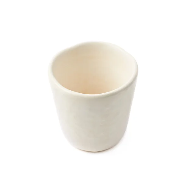 Small ceramic coffee cup isolated — Stock Photo, Image