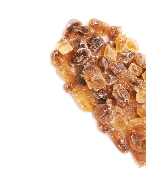 Форма серця з кам'яного цукру — стокове фото