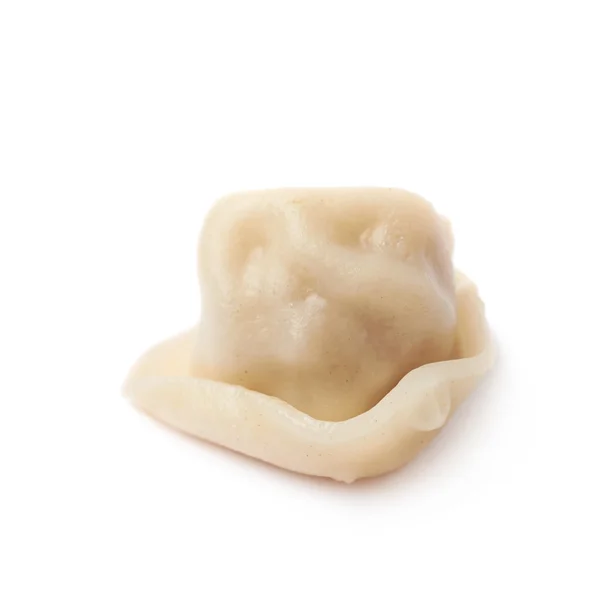 Single cooked dumpling isolated — Stock Photo, Image