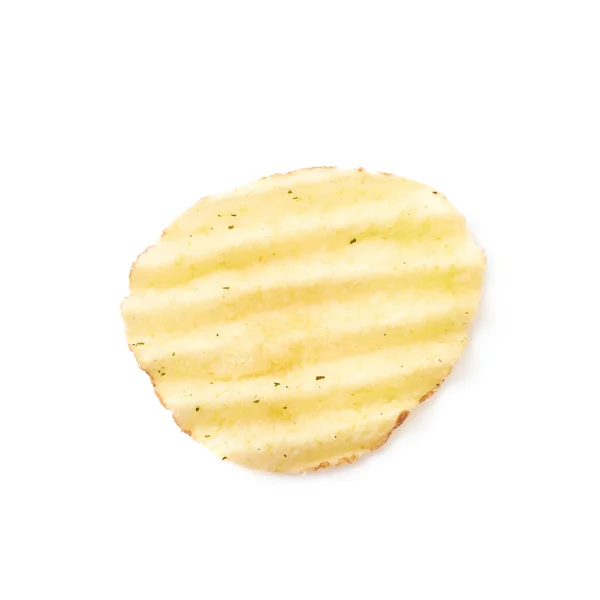 Single potato chip crisp isolated — Stock Photo, Image