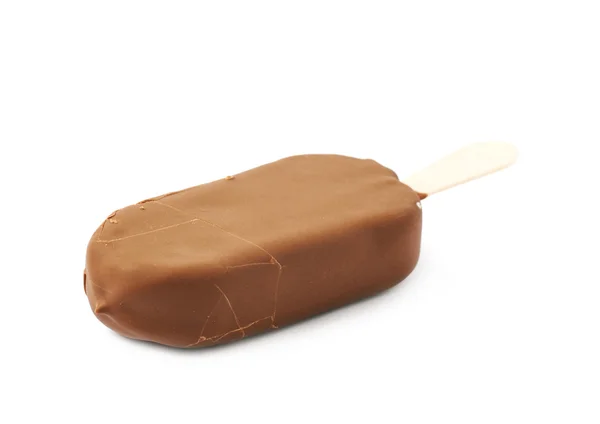 Vanilla ice cream bar on a stick — Stock Photo, Image