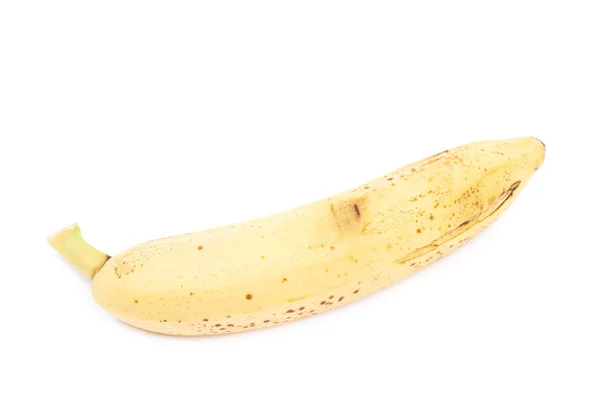 Enkele gevlekte banaan geïsoleerd — Stockfoto