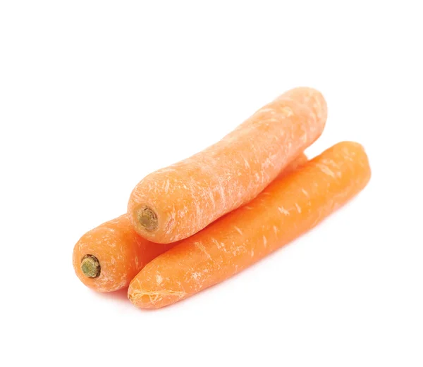 Pile of baby carrots isolated — Stock Photo, Image