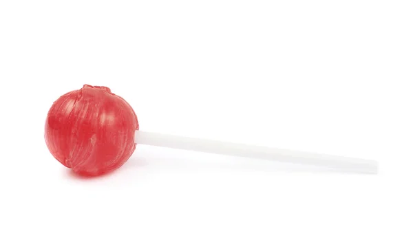 Red lollipop candy isolated — Stock Photo, Image