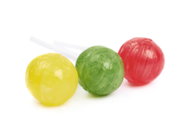 Lollipop godis sammansättning isolerade — Stockfoto