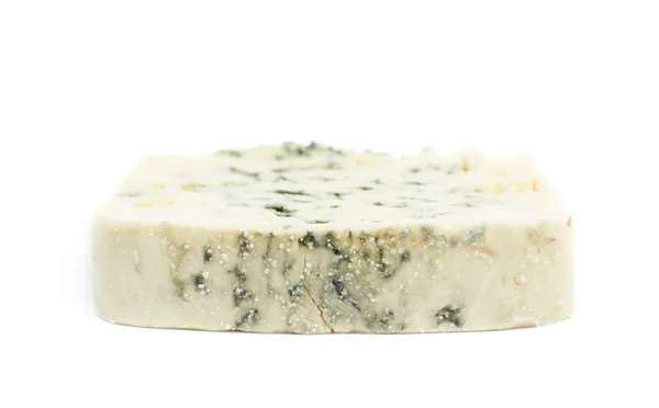 Slice of a blue roquefort cheese isolated — Stock Photo, Image