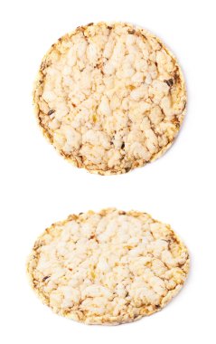 Yuvarlak diyet pirinç kraker izole