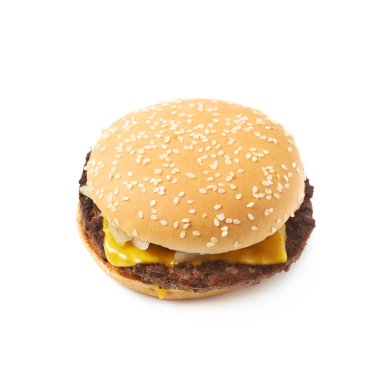 Taze hamburger izole