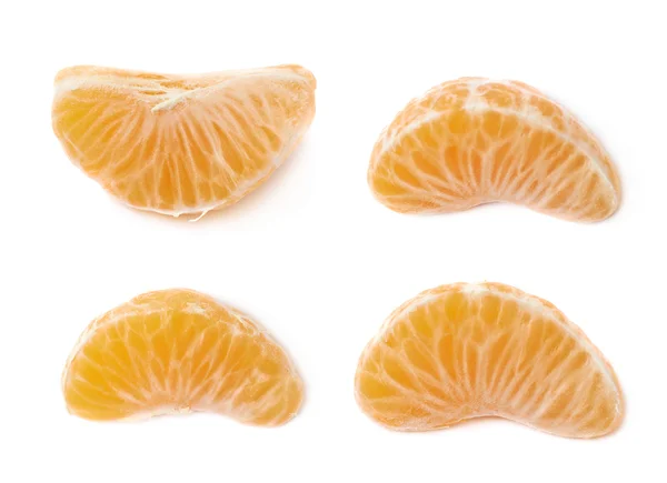 Tangerine cirkelsektor isolerade — Stockfoto