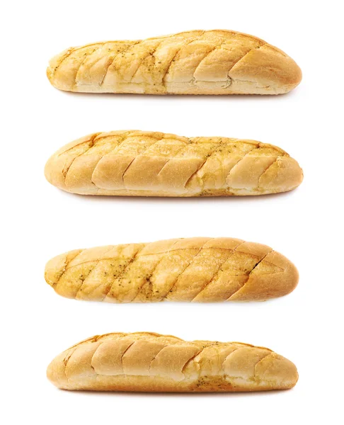 Italian ciabatta white bread isolated — Stock Photo, Image
