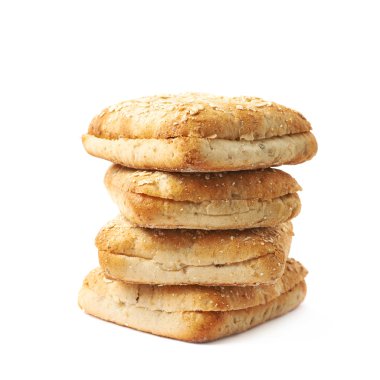 Beyaz ekmek buns kompozisyon