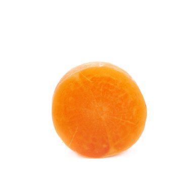 Tek bebek havuç dilim izole